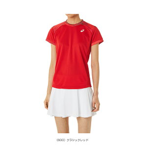 【テニス・バドミントンウェア(レディース) アシックス】 ドライ ウイメンズ半袖シャツ/レディース(2042A233)