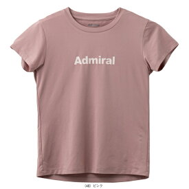 【テニス・バドミントン ウェア（レディース） アドミラル(Admiral)】 ミニマルビッグロゴTシャツ／レディース（ATLA409）