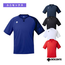 【野球 ウェア（メンズ/ユニ） デサント】 2ボタンベースボールシャツ／レギュラーシルエット（DB-127）