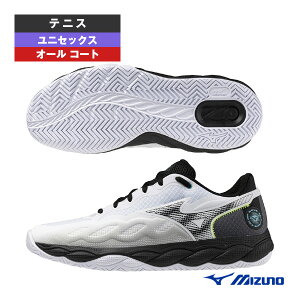 【テニスシューズ ミズノ】 ウエーブエンフォースコートワイド WAVE ENFORCE COURT WIDE オールコート ユニセックス 61GA2430