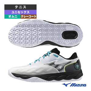 【テニスシューズ ミズノ】 ウエーブエンフォースコートワイド WAVE ENFORCE COURT WIDE オムニクレー ユニセックス 61GB2431