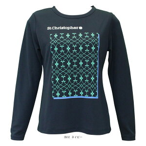 テニスウェア(レディース) セントクリストファー アラベスクロングスリーブシャツ レディース STC-BEW2437