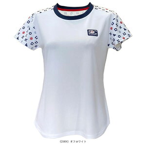 テニスウェア(レディース) セントクリストファー ショルダーチックタックトーゲームシャツ レディース STC-BEW6523