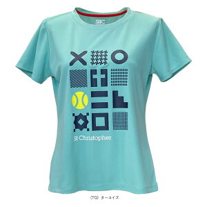 テニスウェア(レディース) セントクリストファー フロントチックタックトーゲームシャツ レディース STC-BEW6525