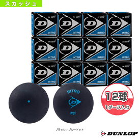 【スカッシュボール ダンロップ】 『12球単位』INTRO／イントロ／（DA50032）