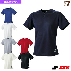 【野球 ウェア（メンズ/ユニ） エスエスケイ】 2ボタンプレゲームシャツ／無地（BW1660）