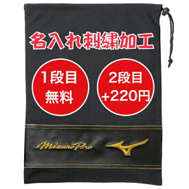 ミズノプロ シューズ袋 グラブ袋 マルチ袋 名入れ刺繍加工無料サービス 11gz170000