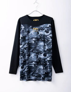 アクティブーム アンダーシャツ 長袖 野球 丸首 名前入り クルーネック Uネック ローネック ゆったり ライトフィット ブラック ネイビー レッド ロイヤルブルー カモ柄 大人 吸汗速乾 超軽量