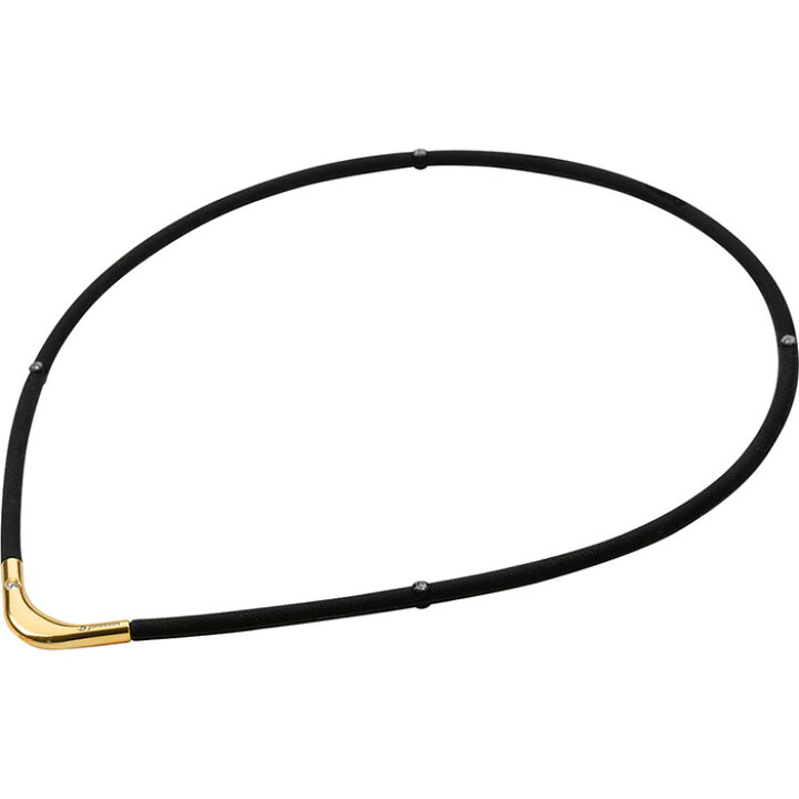特別セーフ phiten ファイテン ネックレス RAKUWA磁気チタンネックレスS- ブラック ゴールド 55cm