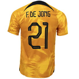 【スピード出荷】ナイキ 2022 オランダ代表 #21 デヨング ホーム レプリカユニフォーム 大人用 サッカー レプリカシャツ NIKE DN0694-845