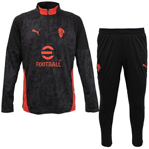 プーマ 25-26 ACM ACミラン TR 1/4 ジップトップ&パンツ メンズ・レディース サッカー トレーニングウェア上下セット puma 782363-04/782374-04
