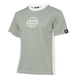 BFIVE(ビーファイブ) BF-SW-FIT-TEE-004 サイド切り替え プラクティスシャツ 半袖 メンズ グレー(ボールロゴ) S-XO