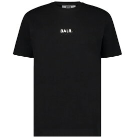 BALR. ボーラー Tシャツ メンズ 半袖 ワンポイント ロゴ Q-SERIES STRAIGHT T-SHIRT B1112-1051-BLK