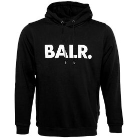 BALR. ボーラー パーカー メンズ ロゴ プルオーバー ブラック Brand Straight Hoodie Black B1261-1017-0001