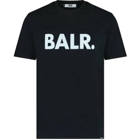 BALR. ボーラー Tシャツ メンズ 半袖 ロゴ ブラック BRAND STRAIGHT T-SHIRT B1112-1048-BLK