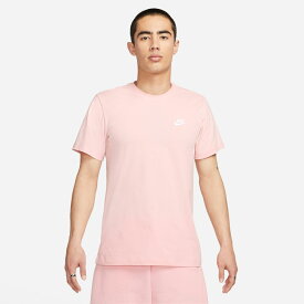 NIKE ナイキ Tシャツ メンズ 半袖 ナイキ スポーツウェア クラブ Tシャツ 綿 コットン ピンクブルーム AR4999-686