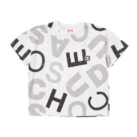 DC SHOES DCシューズ キッズ Tシャツ 半袖 ロゴ 22 KD ALLOVER SS YST222509-WHT