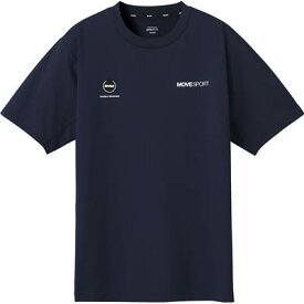 デサント Tシャツ 半袖 メンズ バックロゴ ショートスリーブシャツ 遮熱 クーリング ストレッチ 吸汗速乾 UVカット ネイビー DMMXJA54-NV