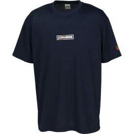 コンバース Tシャツ 半袖 メンズ 吸汗 速乾 UVカット プリント スポーツ トップス 丸首 クルーネック CB241359-2900