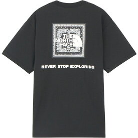 ザ ノースフェイス Tシャツ 半袖 メンズ ショートスリーブバンダナスクエアロゴティー ブラック NT32446-K