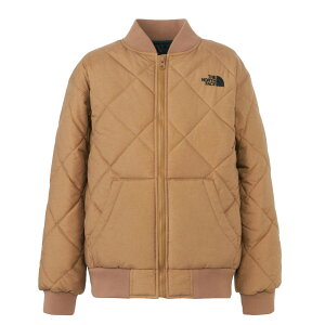 ザ・ノース・フェイス キルティングインサレーションジャケット キッズ ユーティリティブラウン 100-150cm フードなし NYJ82430-UB