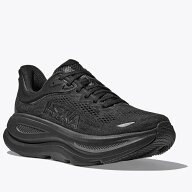 ホカ ボンダイ 9 レディース ランニングシューズ ブラック/ブラック 23.5-24.5cm HOKA スニーカー BONDI …