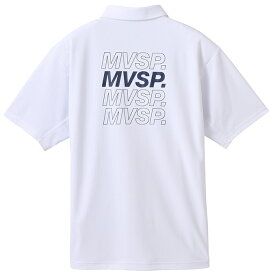 ムーブスポーツ ポロシャツ 半袖 メンズ ミニ鹿の子 バックロゴ ポロシャツ 遮熱 クーリング ストレッチ 吸汗速乾 UVカット ホワイト DMMXJA70-WH MOVE Sport デサント