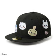 NEW ERA ニューエラ キャップ 59FIFTY ちいかわ キャラ ALL OVER ブラック 14864521