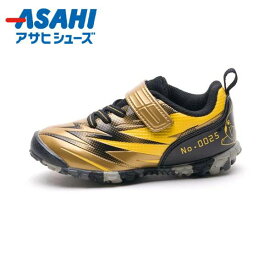 【全品ポイント3倍+5%OFFクーポン】アサヒ ASAHI スニーカー カジュアルシューズ キッズ ジュニア ポケモン ピカチュウ Pokemon P109 KC66572-GLD