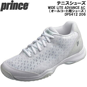 �y�S�i�|�C���g2�{+�ő�5%OFF�N�[�|���z�v�����X Prince �e�j�X �V���[�Y ���C�h���C�g �A�h�o���X AC �i�I�[���R�[�g�p�j WIDE LITE ADVANCE AC DPS412 206