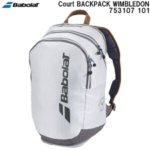 �y�S�i�|�C���g2�{+�ő�5%OFF�N�[�|���z�o�{�� Babolat �e�j�X �R�[�g �o�b�N�p�b�N �E�B���u���h�� Court BACKPACK WIMBLEDON 753107 101