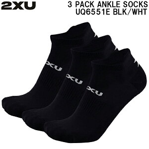 �y�S�i�|�C���g2�{+�S�i8%OFF�N�[�|���z�c�[�^�C���Y���[ 2XU �����j���O �A���N���� 3���g �\�b�N�X 3 PACK ANKLE SOCKS UQ6551E BLK/WHT