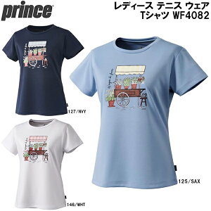 【スグに使える全品10%OFFクーポン】プリンス Prince レディース テニス ウエア Tシャツ WF4082