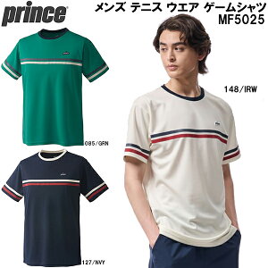 【全品ポイント2倍+最大2000円OFFクーポン】プリンス Prince メンズ テニス ウエア ゲーム シャツ MF5025