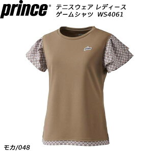 【スグに使える全品10%OFFクーポン】プリンス Prince テニスウェア レディース ゲームシャツ WS4061 048