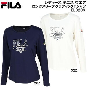 フィラ FILA レディース テニス ウエア ロングスリーブ グラフィック Tシャツ EL0209