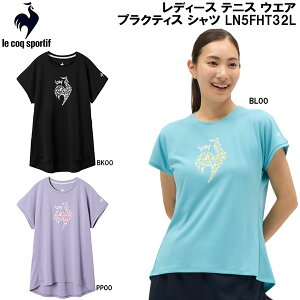 【全品ポイント2倍+最大2000円OFFクーポン】ルコック スポルティフ le coq sportif レディース テニス ウエア プラクティス シャツ LN5FHT32L