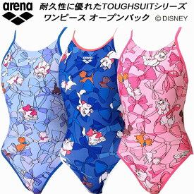 【全品ポイント3倍+最大2000円OFFクーポン】アリーナ arena Disney ディズニー ジュニア 女子 競泳水着 練習用 ワンピース オープンバック ガールズ/女の子 タフスキンEP AS6SWM54G
