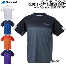 【全品ポイント2倍&5%OFFクーポン】バボラ Babolat メンズ テニス ウェア CLUB SHORT SLEEVE SHIRT ゲームシャツ BUG1310C