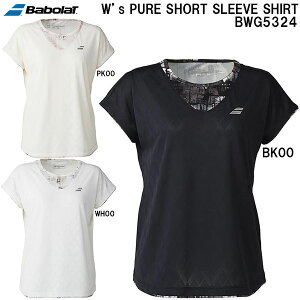 �o�{�� BabolaT ���f�B�[�X �e�j�X �E�G�A �s���A �V���[�g�X���[�u �V���c PURE SHORT SLEEVE SHIRT BWG5324