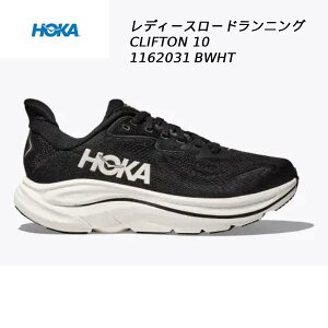 �y�S�i�|�C���g2�{+�ő�8%OFF�N�[�|���z�z�J HOKA ���f�B�[�X �����j���O�V���[�Y �N���t�g�� 10 CLIFTON 10 1162031 BWHT
