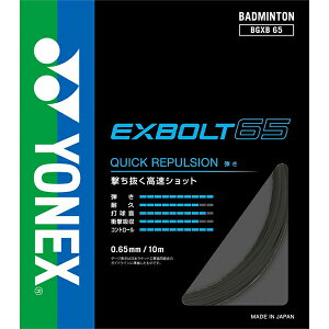 �y�S�i�|�C���g2�{+�ő�2000�~OFF�N�[�|���z���l�b�N�X YONEX �o�h�~���g�� �K�b�g �X�g�����O�X �G�N�X�{���g 65 EXBOLT 65 BGXB65 007