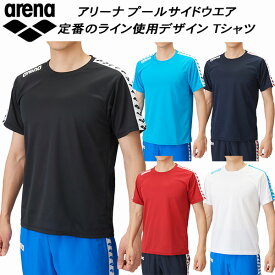 【全品ポイント3倍+最大2000円OFFクーポン】アリーナ arena プールサイドウェア Tシャツ ARNドライピンメッシュ ASS4HTU010