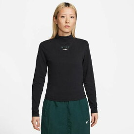 【全品ポイント3倍+対象商品10％OFF】ナイキ NIKE ウィメンズ レディース スポーツウエアー NSW NCPS L/S モックトップ ロングスリーブ モックネック ハイネック FD0859 010