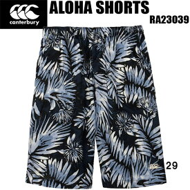 【全品ポイント3倍+最大2000円OFFクーポン】カンタベリー canterbury メンズ アロハ ショーツ ALOHA SHORTS RA23039 29