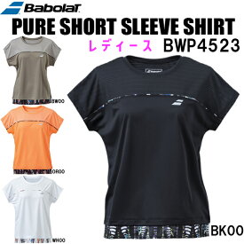 【全品ポイント10倍】バボラ BabolaT レディース テニス ウエア ピュア ショートスリーブ シャツ PURE SHORT SLEEVE SHIRT BWP4523