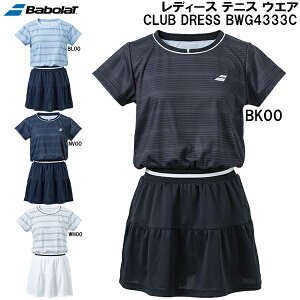 【全品ポイント2倍+最大2000円OFFクーポン】バボラ BabolaT レディース テニス ウエア クラブ ドレス ワンピース CLUB DRESS BWG4333C