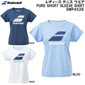 【スグに使える全品10%OFFクーポン】バボラ BabolaT レディース テニス ウエア ピュア ショート スリーブ シャツ PURE SHORT SLEEVE SHIRT BWP4526