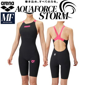 アリーナ arena レディース 競泳水着 WA承認 レース用 アクアフォース ストーム MF AS6SRC02L BKPK【返品・交換不可商品】
