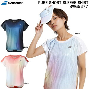 【スグに使える全品10%OFFクーポン】バボラ Babolat レディース テニス ウエア ピュア ショート スリーブ シャツ PURE SHORT SLEEVE SHIRT BWG5377